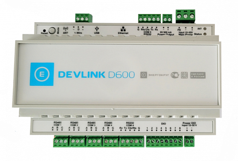 Контроллер  DevLink-D600  ( УСПД и ПЛК )